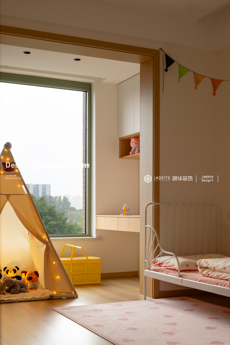 原木风格-中海珑玺-四室两厅-136㎡-装修实景图装修-四室两厅-现代简约