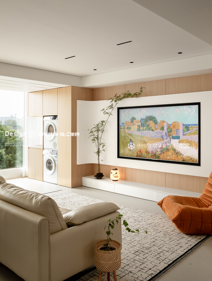 原木风格-中海珑玺-四室两厅-136㎡-装修实景图装修-四室两厅-现代简约