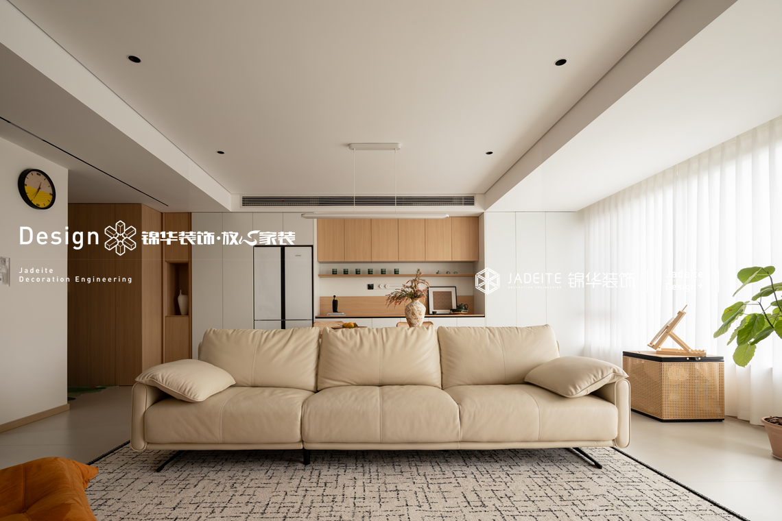 原木风格-中海珑玺-四室两厅-136㎡-装修实景图装修-四室两厅-现代简约