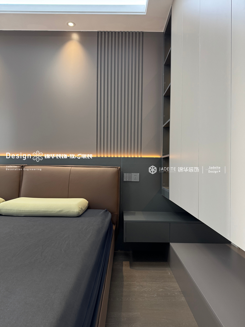 现代风格-公园上城-三室两厅两卫-112㎡-装修实景图装修-三室两厅-现代简约