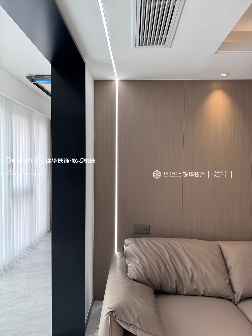 现代风格-公园上城-三室两厅两卫-112㎡-装修实景图装修-三室两厅-现代简约