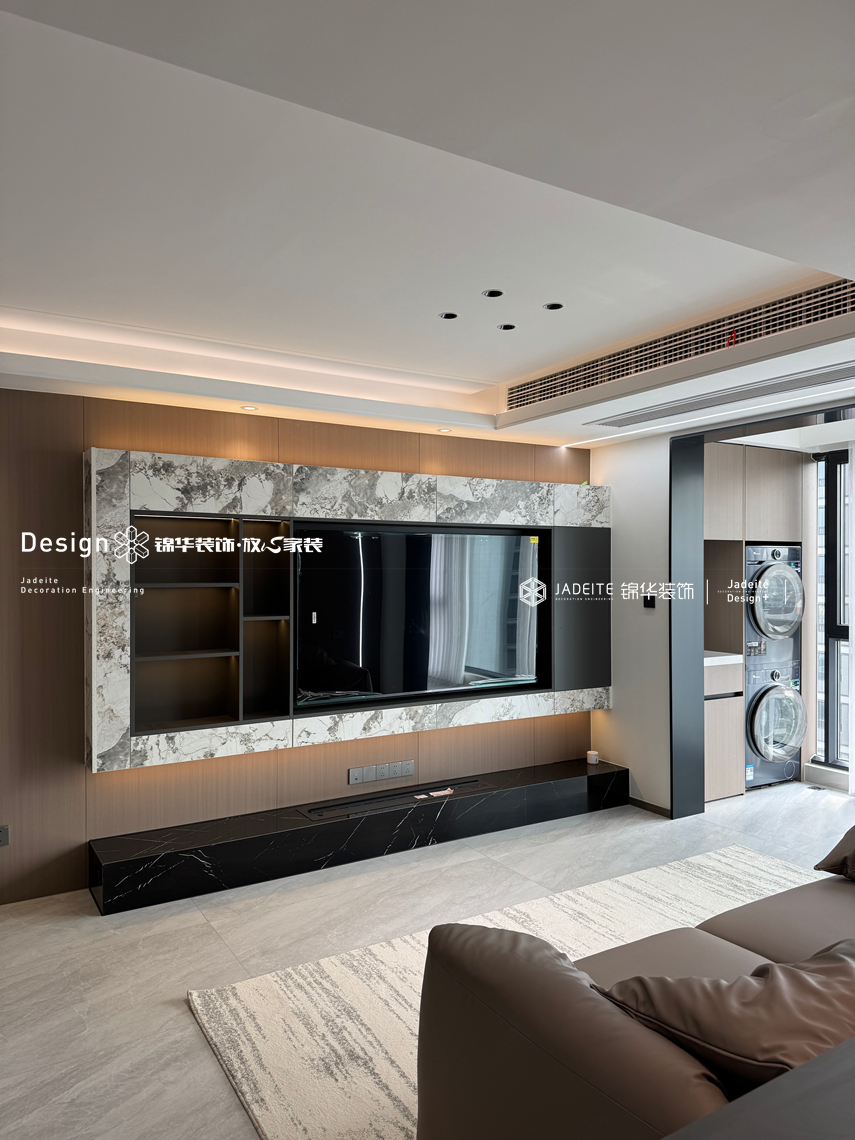 现代风格-公园上城-三室两厅两卫-112㎡-装修实景图装修-三室两厅-现代简约