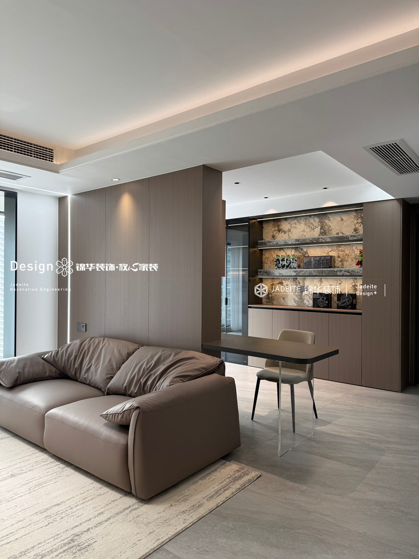 现代风格-公园上城-三室两厅两卫-112㎡-装修实景图装修-三室两厅-现代简约