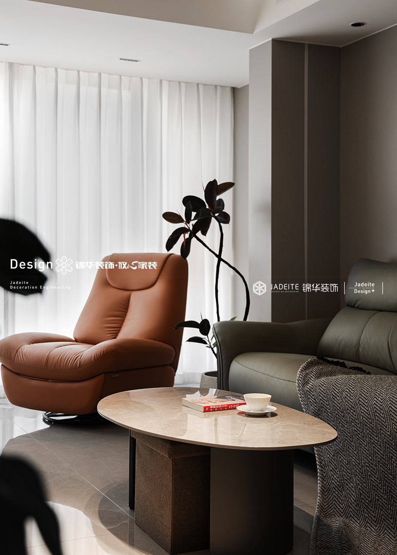 现代风格-融创荣域-三室两厅-95㎡-装修实景图装修-三室两厅-现代简约