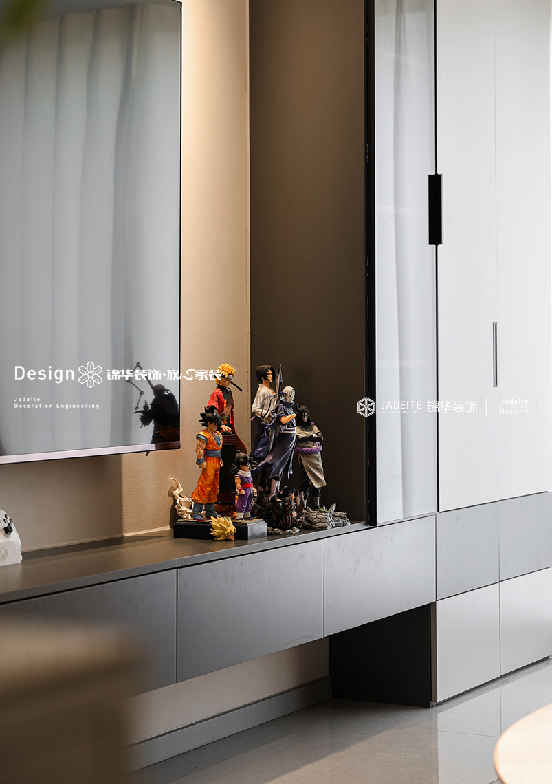 现代风格-融创荣域-三室两厅-95㎡-装修实景图装修-三室两厅-现代简约