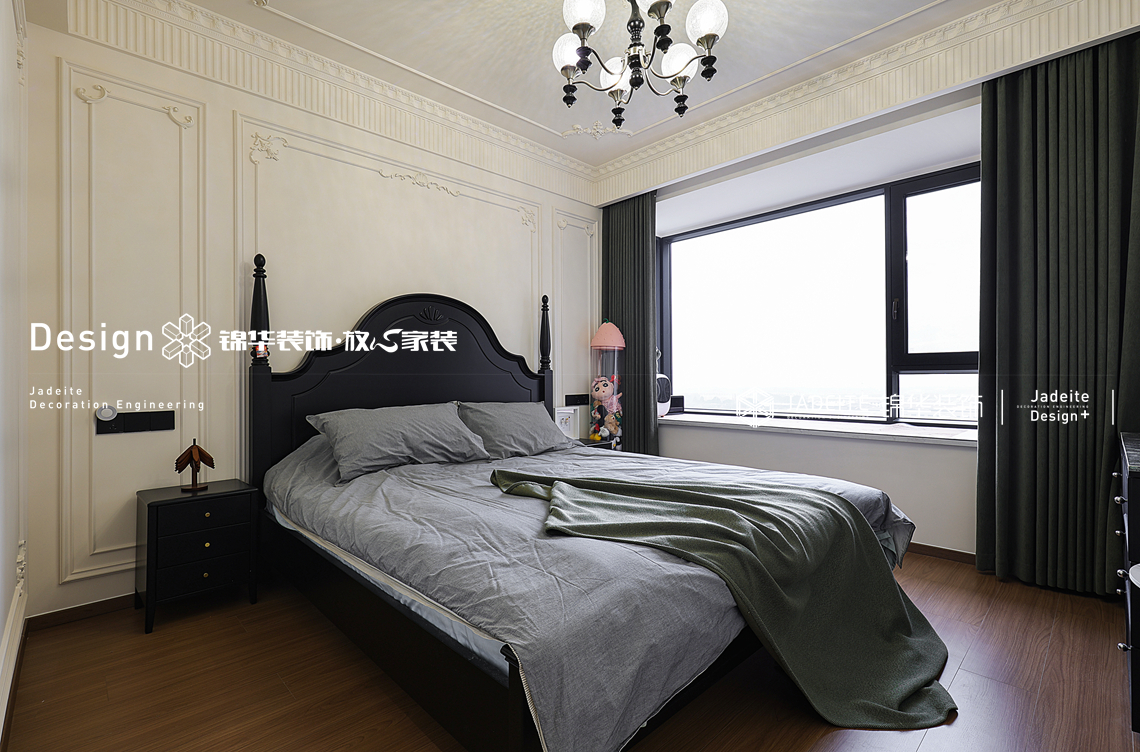 法式复古-溪岸景园-三室两厅-138㎡-装修实景图装修-三室两厅-法式