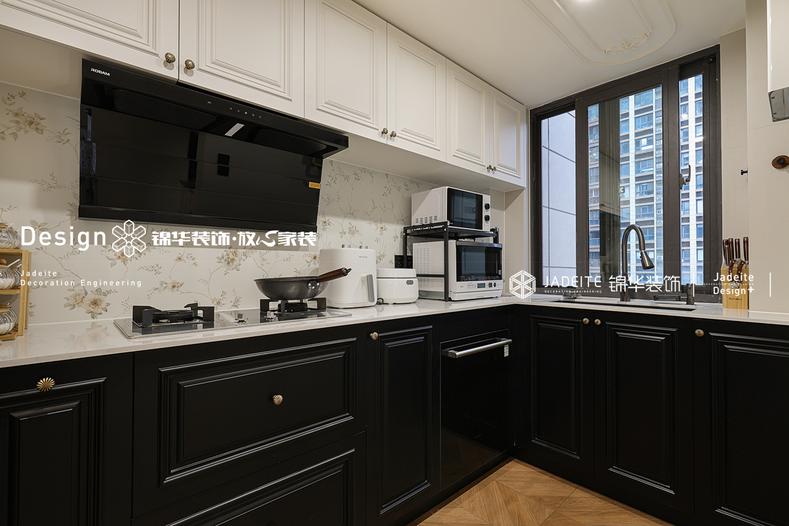 法式复古-溪岸景园-三室两厅-138㎡-装修实景图装修-三室两厅-法式