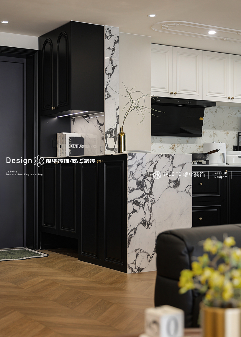 法式复古-溪岸景园-三室两厅-138㎡-装修实景图装修-三室两厅-法式