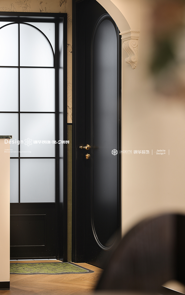 法式复古-溪岸景园-三室两厅-138㎡-装修实景图装修-三室两厅-法式