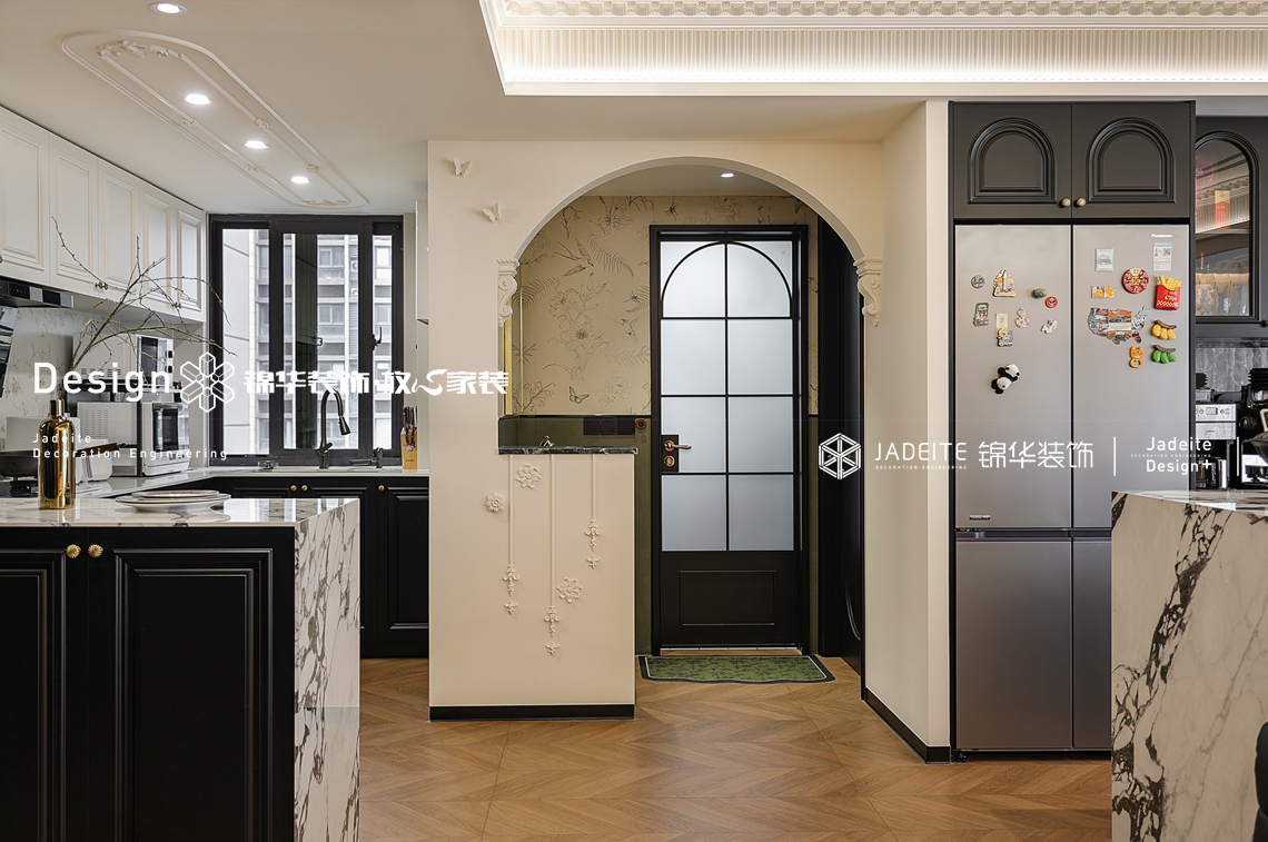 法式复古-溪岸景园-三室两厅-138㎡-装修实景图装修-三室两厅-法式