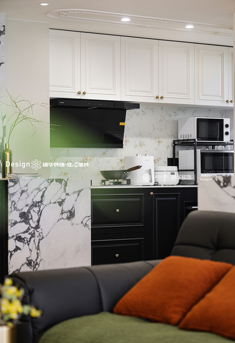 法式复古-溪岸景园-三室两厅-138㎡-装修实景图装修-三室两厅-法式