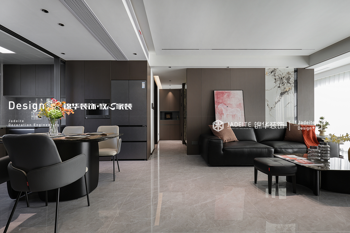 意式轻奢-美的云璟-四室两厅-143平-装修实景图装修-四室两厅-轻奢