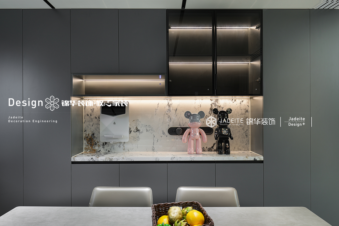 意式极简-旭辉澄江府-三室两厅两卫-143㎡-装修实景图装修-三室两厅-极简