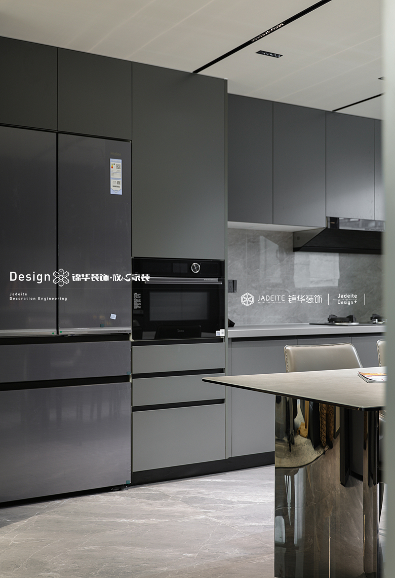 意式极简-旭辉澄江府-三室两厅两卫-143㎡-装修实景图装修-三室两厅-极简