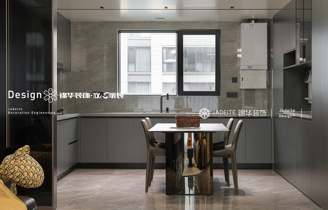 意式极简-旭辉澄江府-三室两厅两卫-143㎡-装修实景图装修-三室两厅-极简