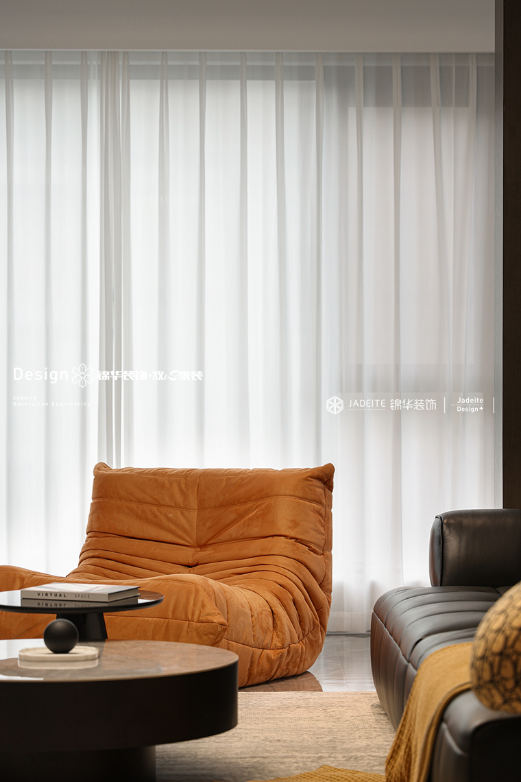 意式极简-旭辉澄江府-三室两厅两卫-143㎡-装修实景图装修-三室两厅-极简