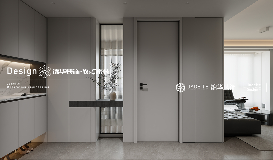 现代极简-天敔湾-三室两厅两卫-130㎡-装修效果图