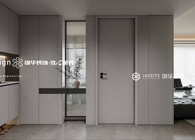 现代极简-天敔湾-三室两厅两卫-130㎡-装修效果图