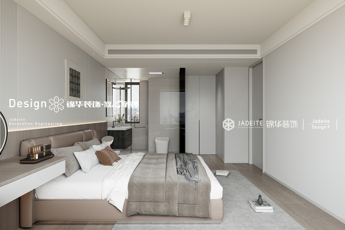 现代极简-天敔湾-三室两厅两卫-130㎡-装修效果图装修-三室两厅-现代简约