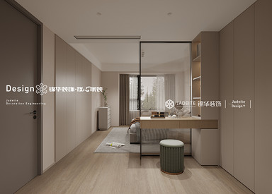 现代意式-应天首府-三室两厅两卫-140㎡-装修效果图