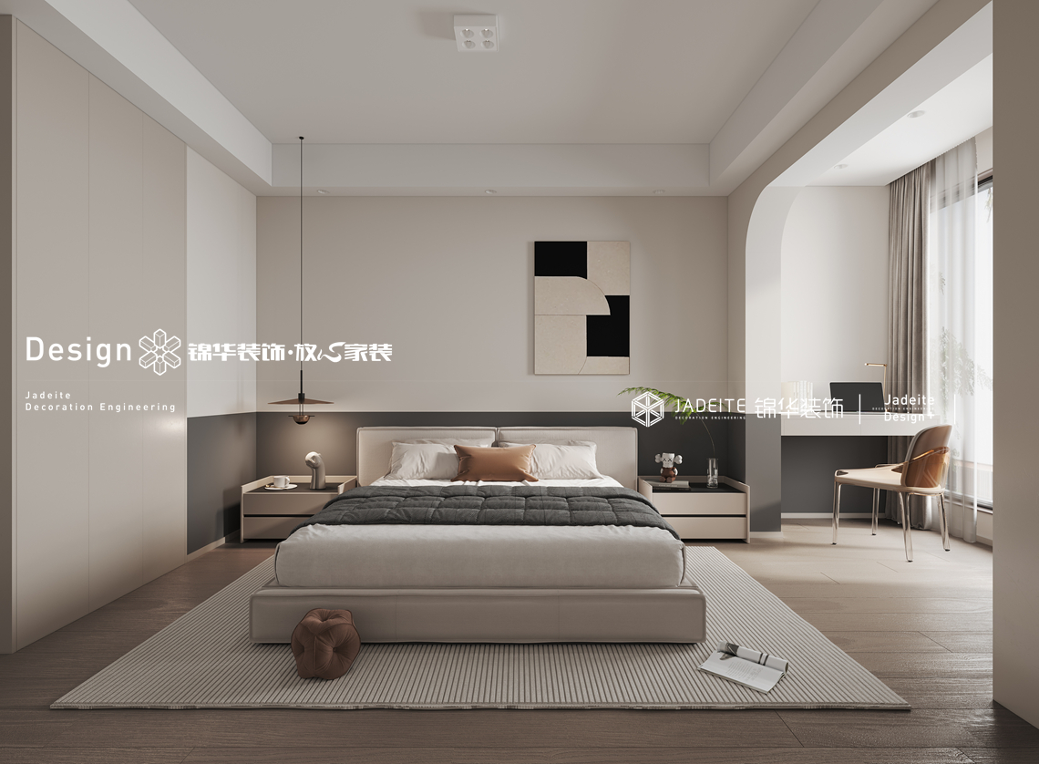 现代意式-应天首府-三室两厅两卫-140㎡-装修效果图装修-三室两厅-现代简约