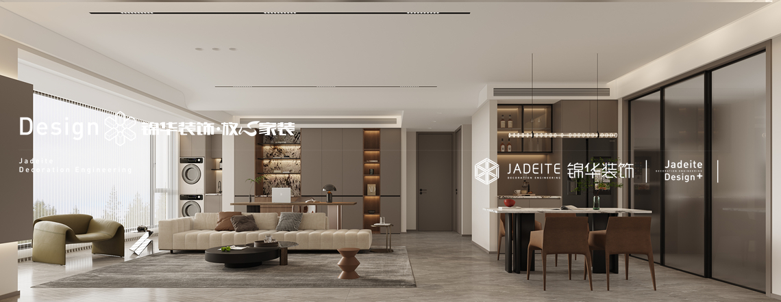 现代意式-应天首府-三室两厅两卫-140㎡-装修效果图装修-三室两厅-现代简约