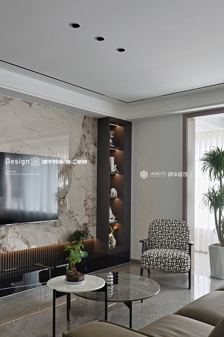 现代风格-茂瑞府-三室两厅两卫-138平-装修实景图装修-三室两厅-现代简约