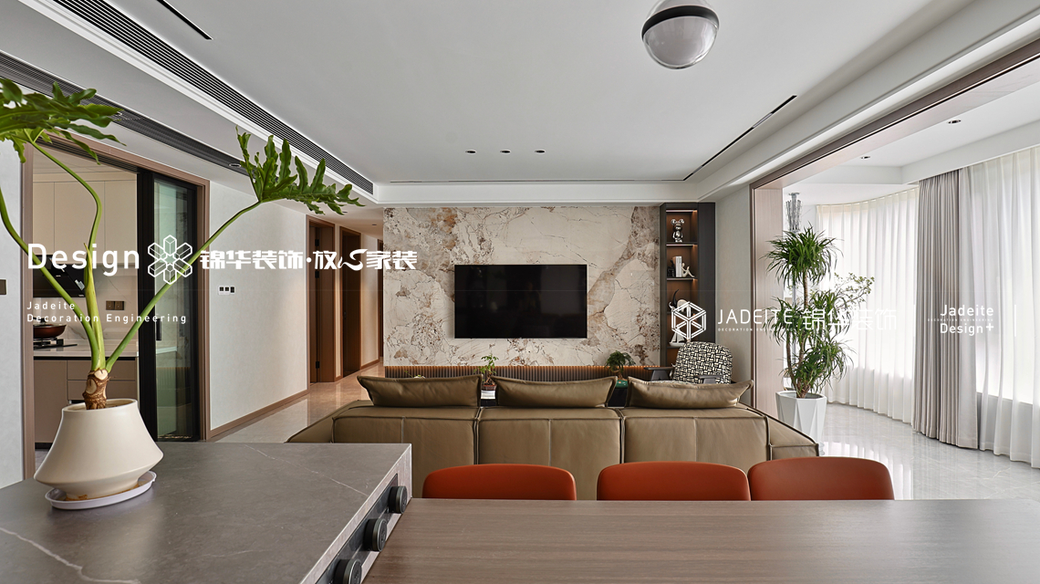 现代风格-茂瑞府-三室两厅两卫-138平-装修实景图装修-三室两厅-现代简约