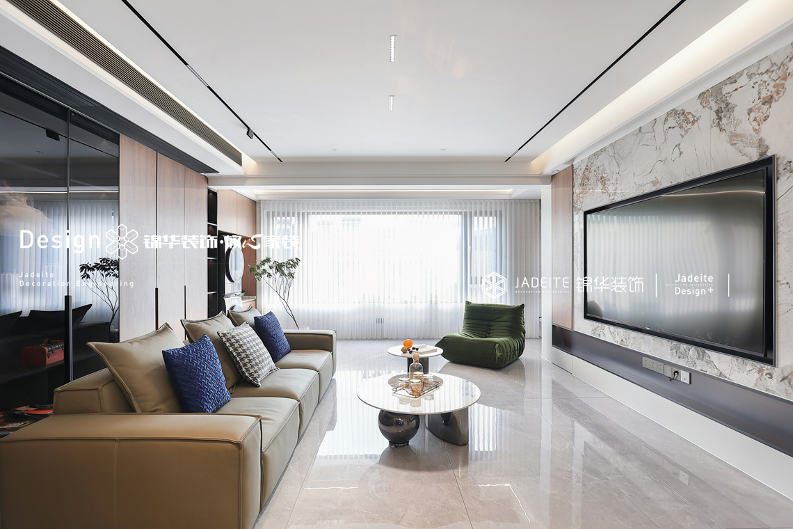 现代风格-红豆天一华府-三室两厅两卫-138平-装修实景图装修-三室两厅-现代简约