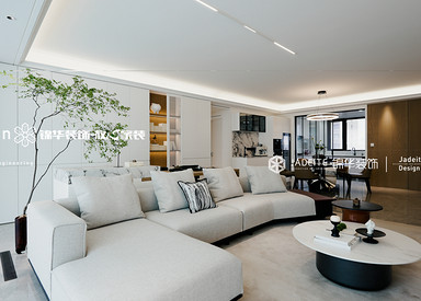 现代极简-金茂府-五室三卫两厅-210平-装修实景图