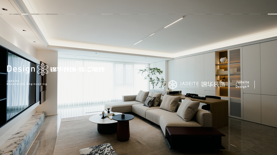 现代极简-金茂府-五室三卫两厅-210平-装修实景图装修-别墅-现代简约