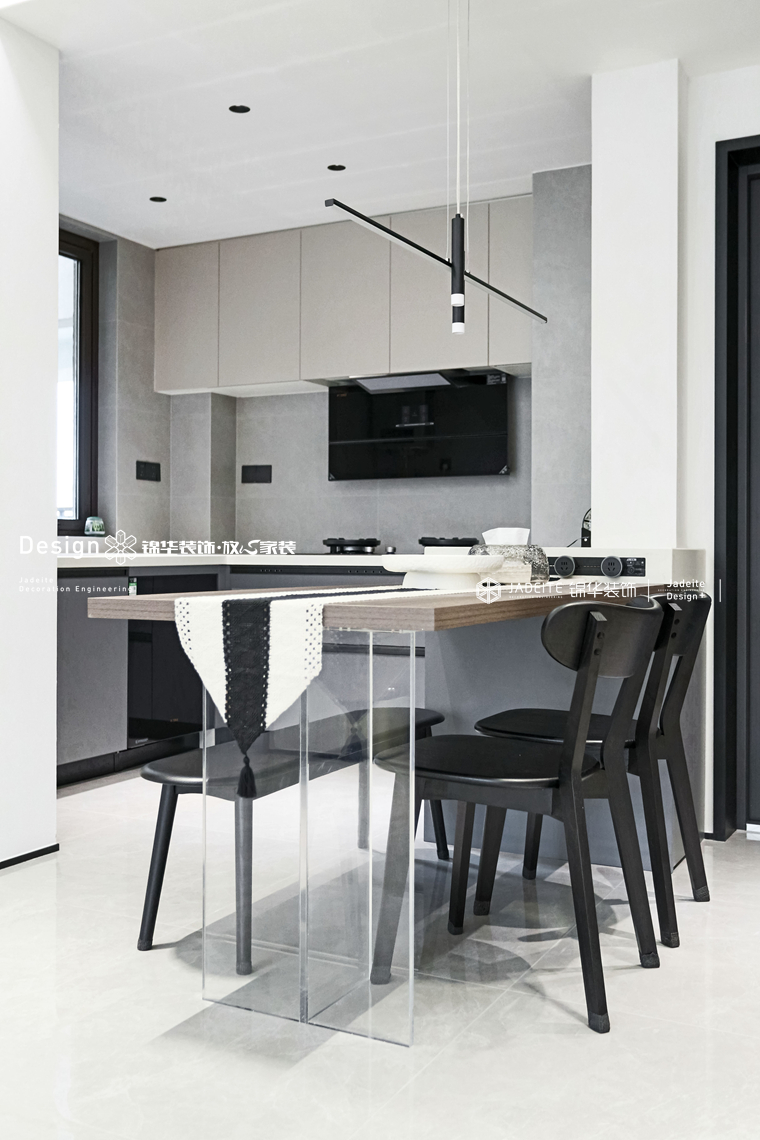 现代简约-港龙-三室两厅一卫-99平-装修实景图装修-三室两厅-现代简约