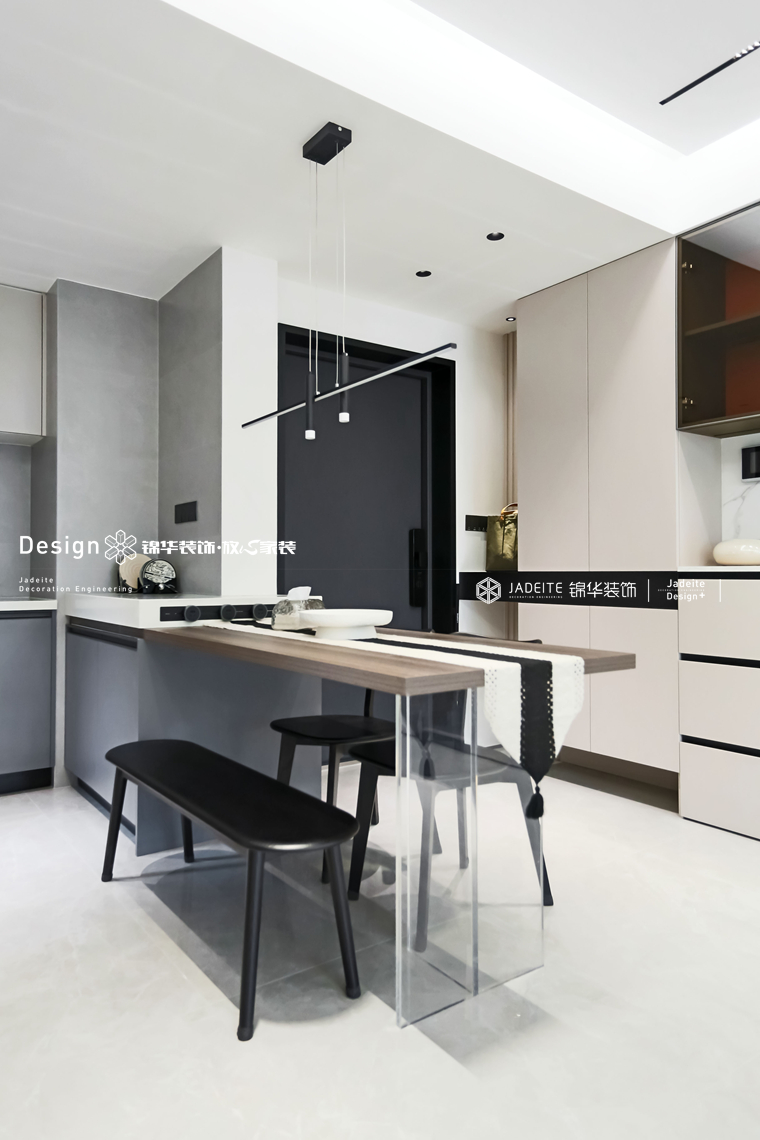 现代简约-港龙-三室两厅一卫-99平-装修实景图装修-三室两厅-现代简约