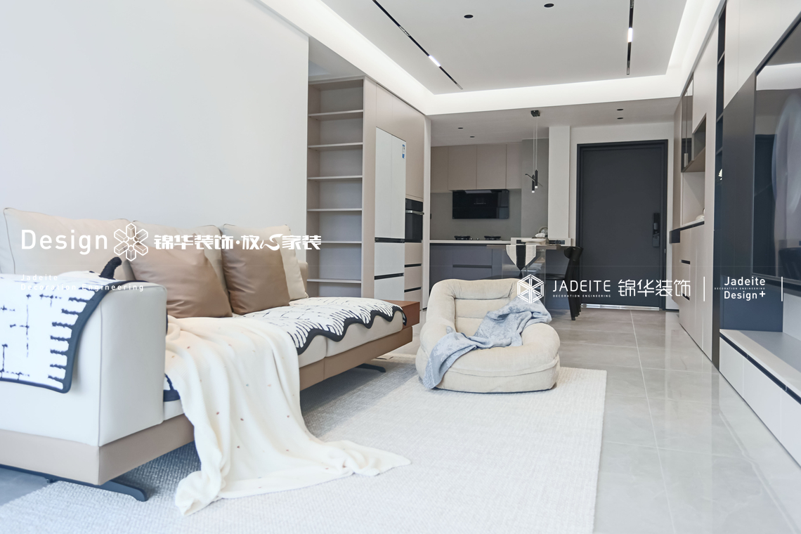 现代简约-港龙-三室两厅一卫-99平-装修实景图装修-三室两厅-现代简约