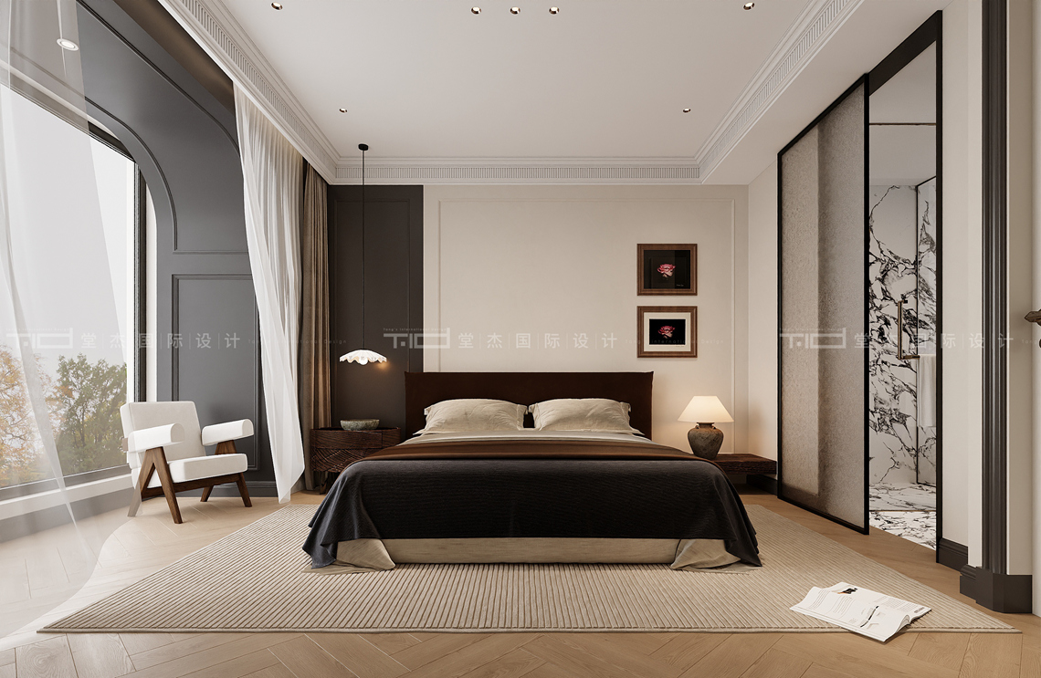 中古风-建发玖里湾-叠墅-260平-装修效果图装修-别墅-中古