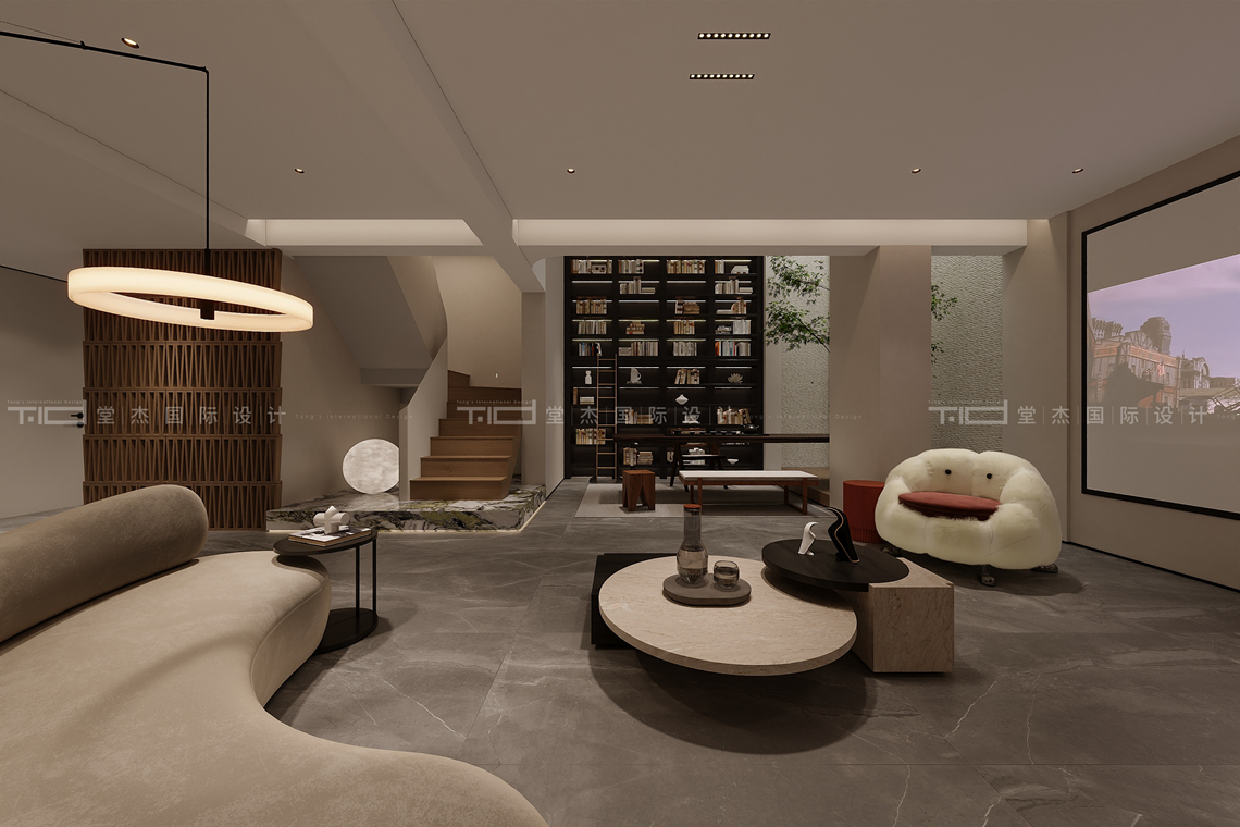 中古风-建发玖里湾-叠墅-260平-装修效果图装修-别墅-中古