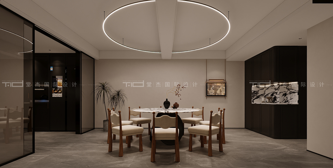 中古风-建发玖里湾-叠墅-260平-装修效果图装修-别墅-中古