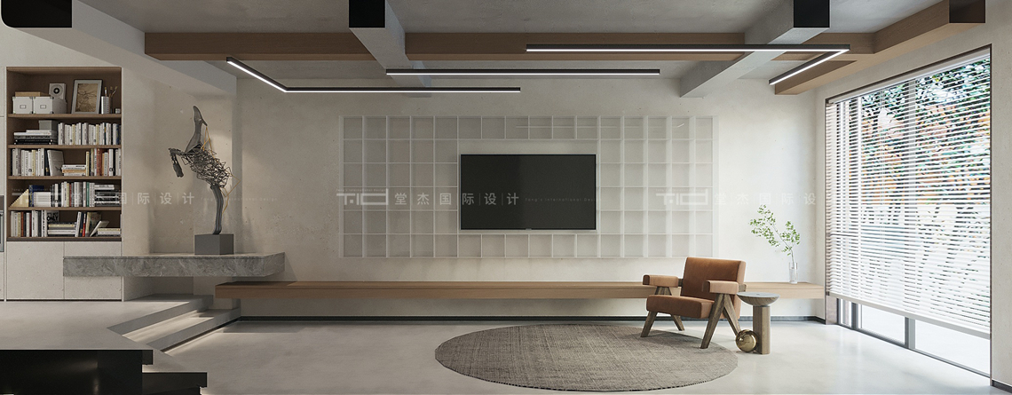 现代风-水清木华-别墅-450平-装修效果图装修-别墅-现代简约