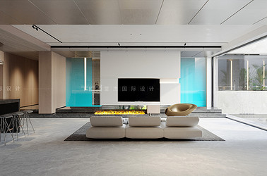 现代风格-蠡湖庄园-别墅-800平-装修效果图