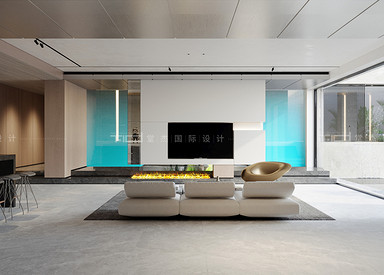 现代风格-蠡湖庄园-别墅-800平-装修效果图