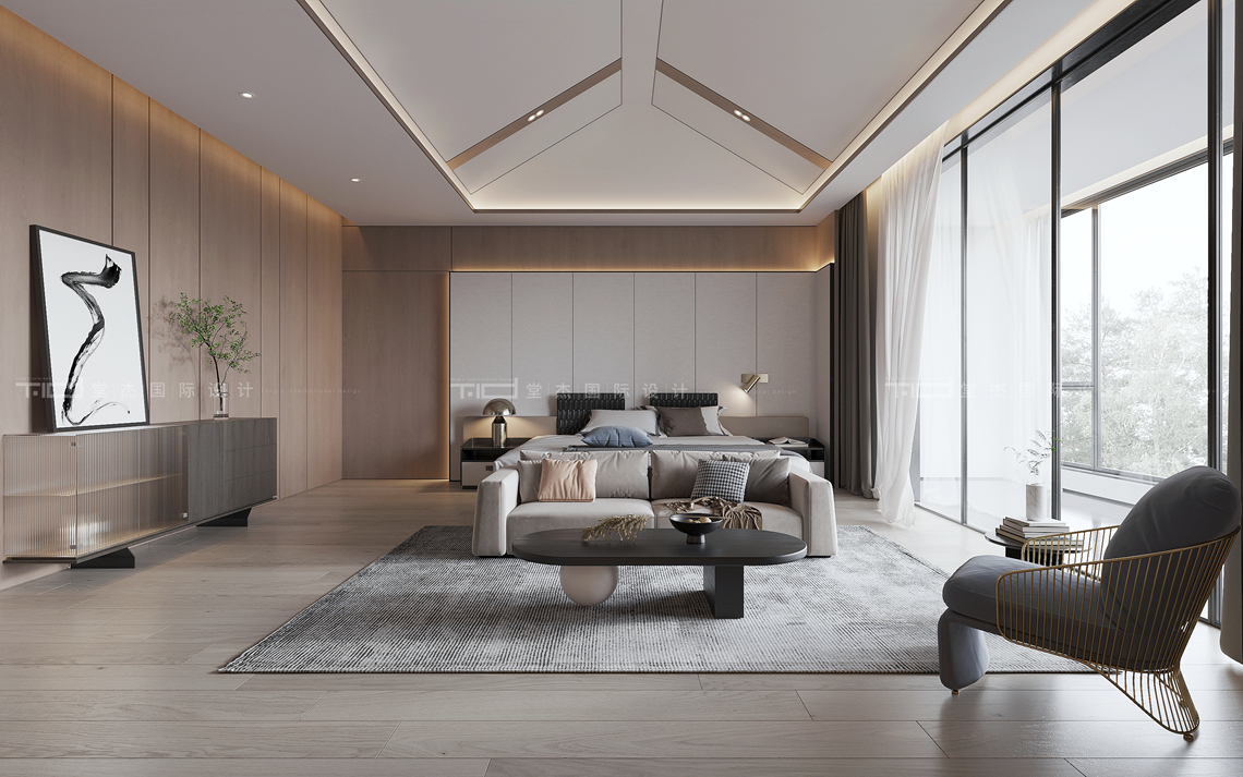 现代风格-蠡湖庄园-别墅-800平-装修效果图装修-别墅-现代简约