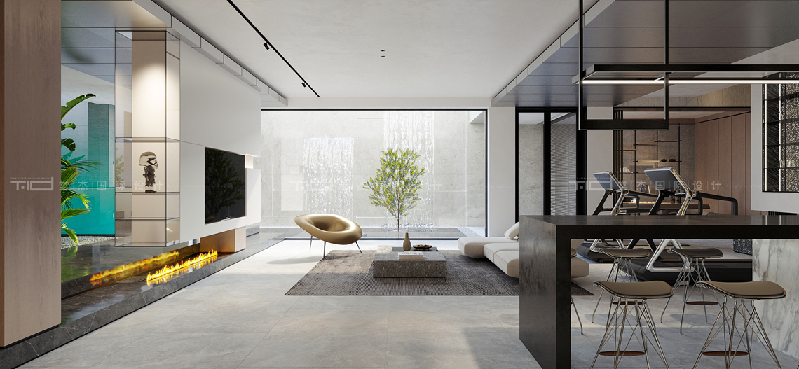 现代风格-蠡湖庄园-别墅-800平-装修效果图装修-别墅-现代简约