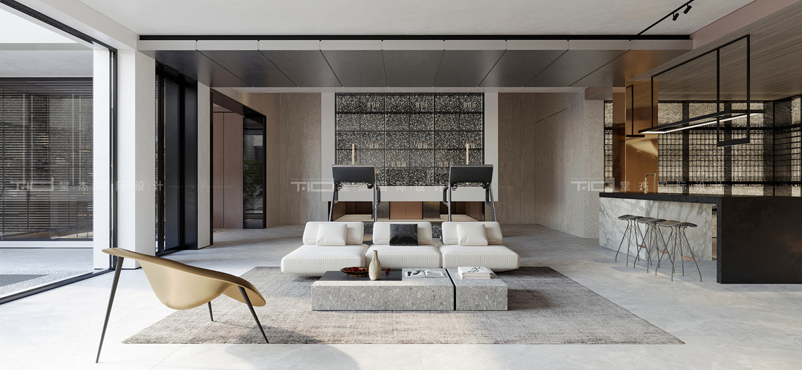 现代风格-蠡湖庄园-别墅-800平-装修效果图装修-别墅-现代简约