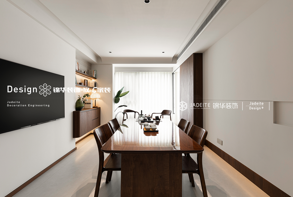 新中式-康桥悦蓉园-三室两厅两卫-89平-装修实景图