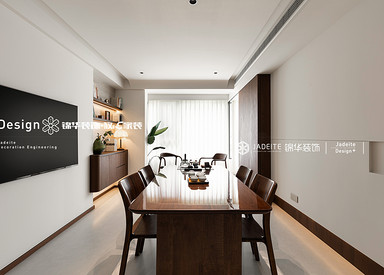 新中式-康桥悦蓉园-三室两厅两卫-89平-装修实景图