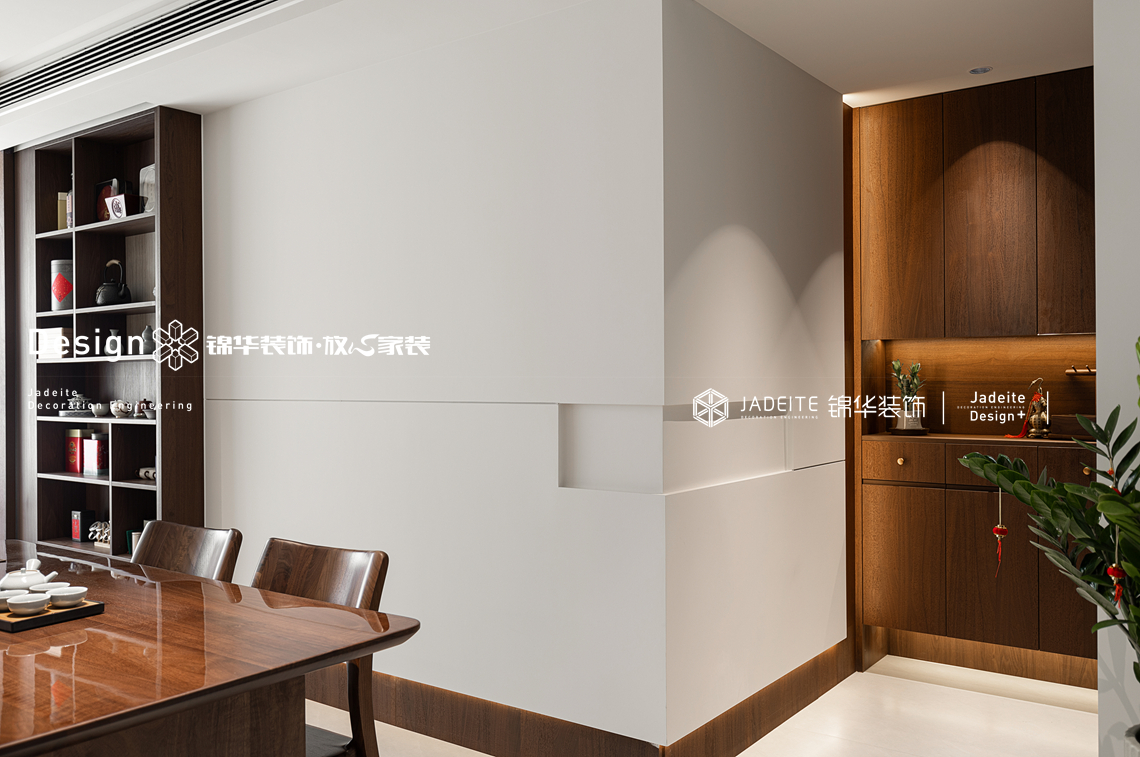 新中式-康桥悦蓉园-三室两厅两卫-89平-装修实景图装修-三室两厅-新中式