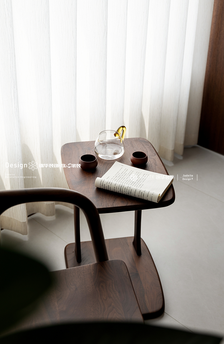 新中式-康桥悦蓉园-三室两厅两卫-89平-装修实景图装修-三室两厅-新中式