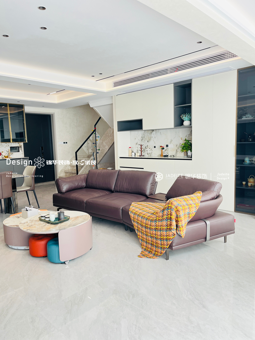 现代风格-凤屿山河-三室两厅两卫-140平-装修实景图装修-三室两厅-现代简约