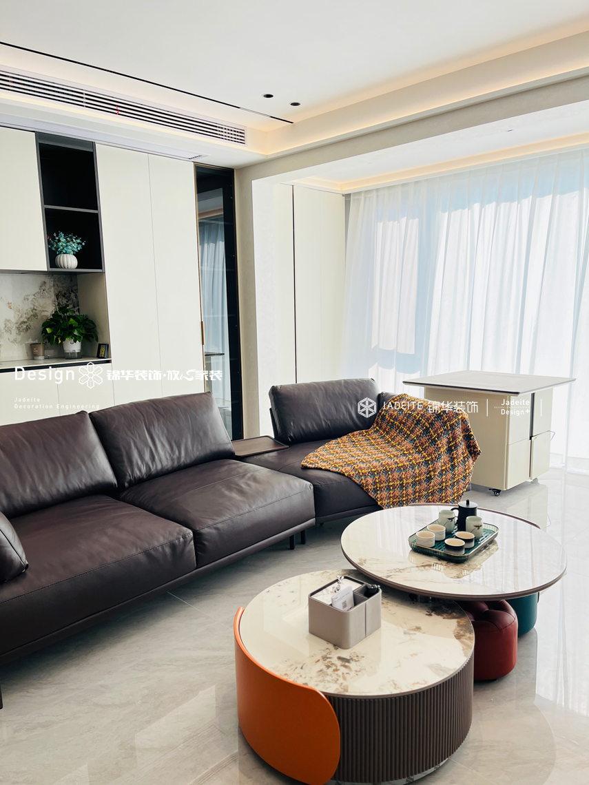 现代风格-凤屿山河-三室两厅两卫-140平-装修实景图装修-三室两厅-现代简约