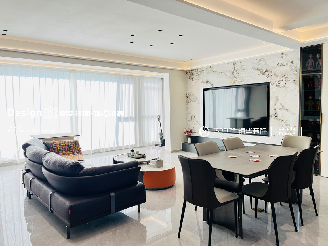 现代风格-凤屿山河-三室两厅两卫-140平-装修实景图装修-三室两厅-现代简约